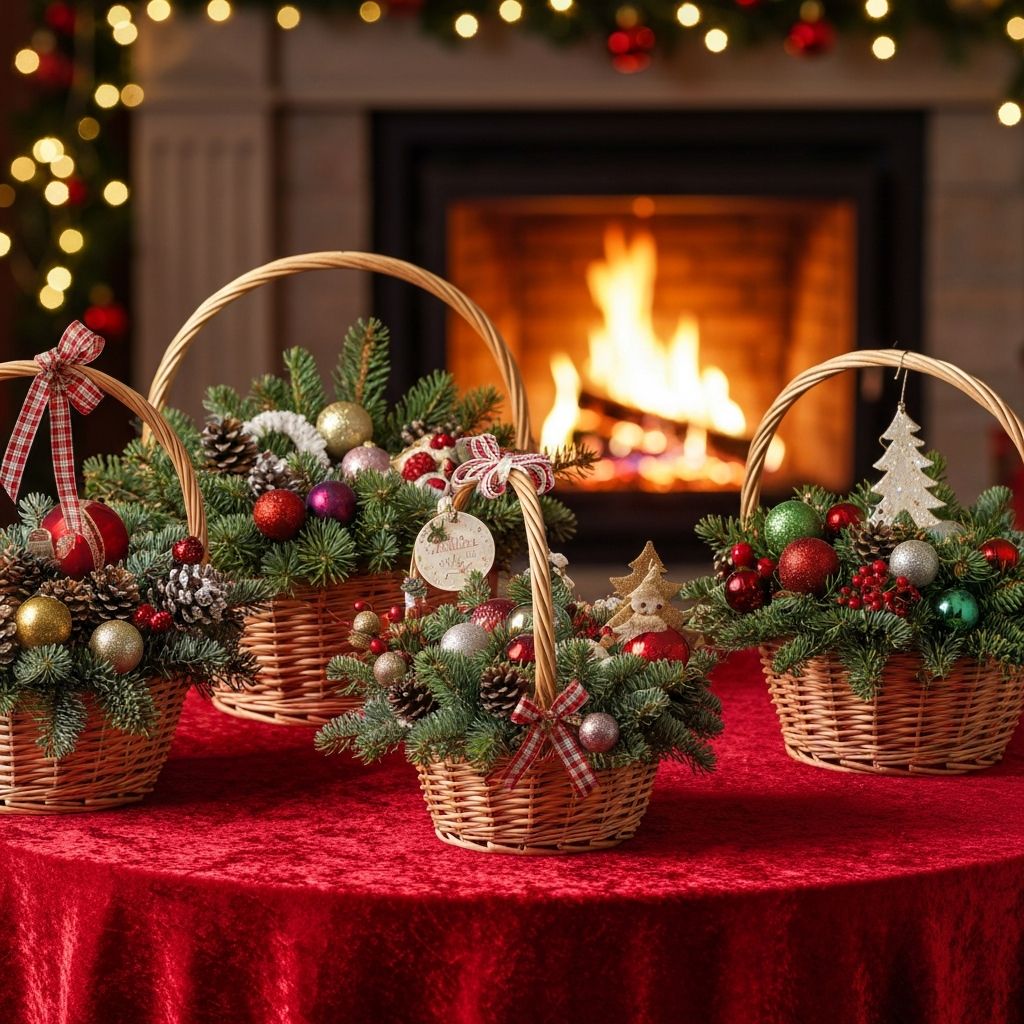 Anchetas navideñas premium decoradas para tus regalos